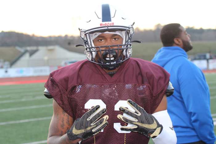 Milleon Mckinzie, 2024 ILB - Mckinzie was one of the most athletic, physical linebackers in the entire event. Currently stands 6-2 and 200 lbs. but could get up to 215 lbs. by college. 